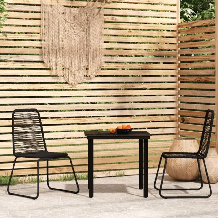 Tidyard 3 Piece Patio Dining Set How It Fits Your Balcony