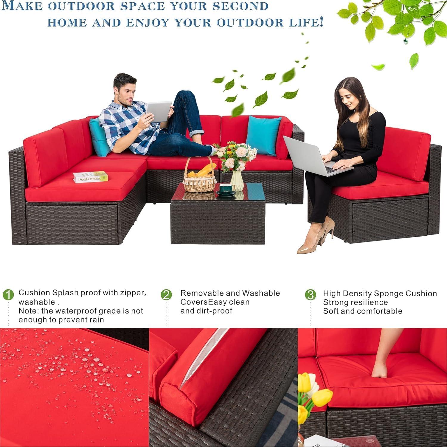 Transforming​ Our Outdoor Space with Vongrasig's 7-Piece Patio‍ Set