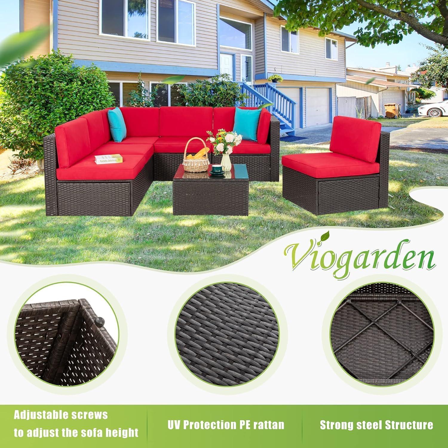 Transforming Our outdoor ‍Space with Vongrasig's 7-Piece Patio Set