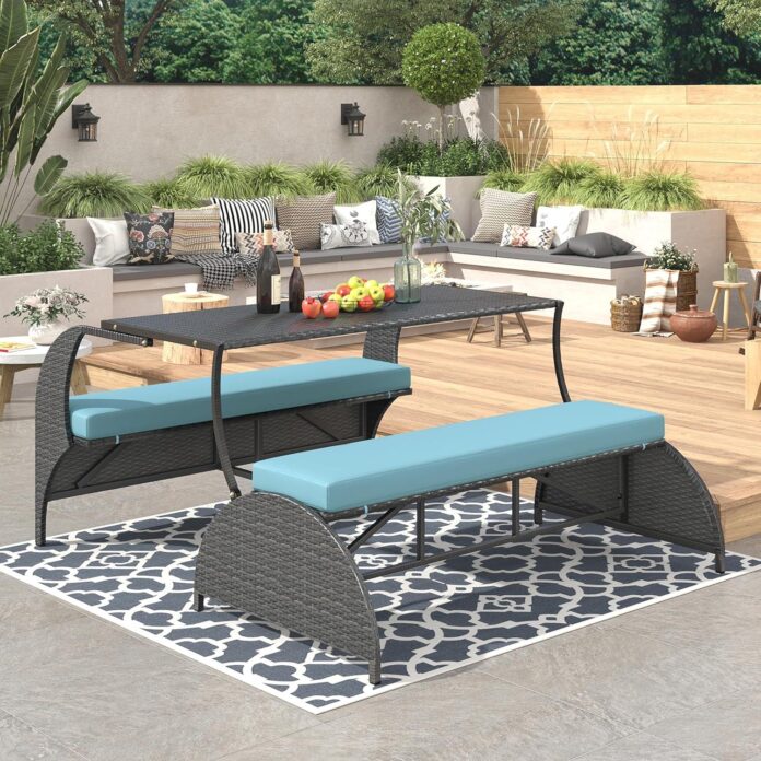 Transforming Outdoor Spaces Versatile Blue Patio Loveseat Set Reviewed Transforming Outdoor Spaces Versatile Blue Patio Loveseat Set Reviewed