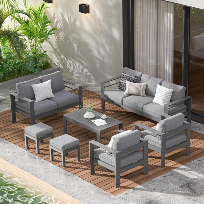 Transforming Outdoor Spaces With A Sleek Metal Sectional Patio Set Transforming Outdoor Spaces With A Sleek Metal Sectional Patio Set