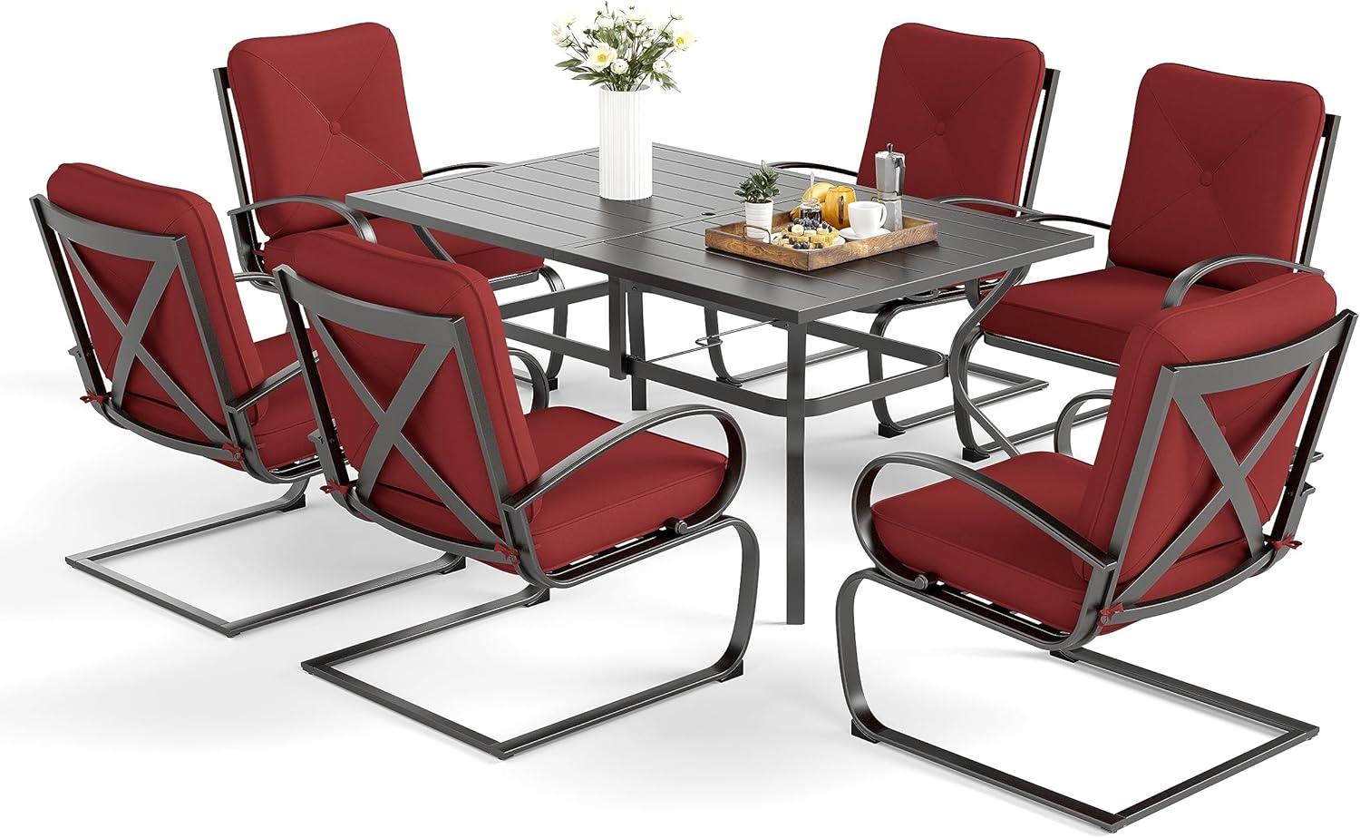 transforming ​Outdoor Spaces with MFSTUDIO's stylish‌ 7-Piece Patio Set
