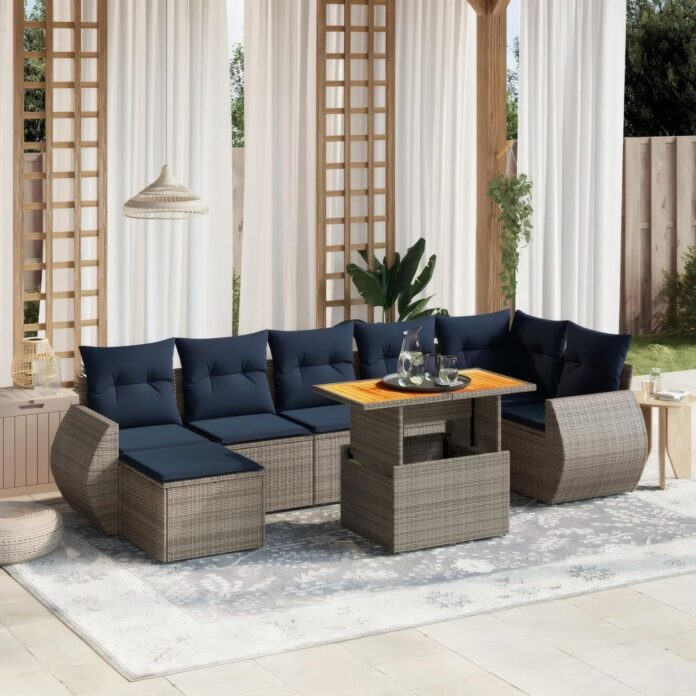 Transforming Outdoor Spaces With The Penau 8 Piece Patio Sofa Set