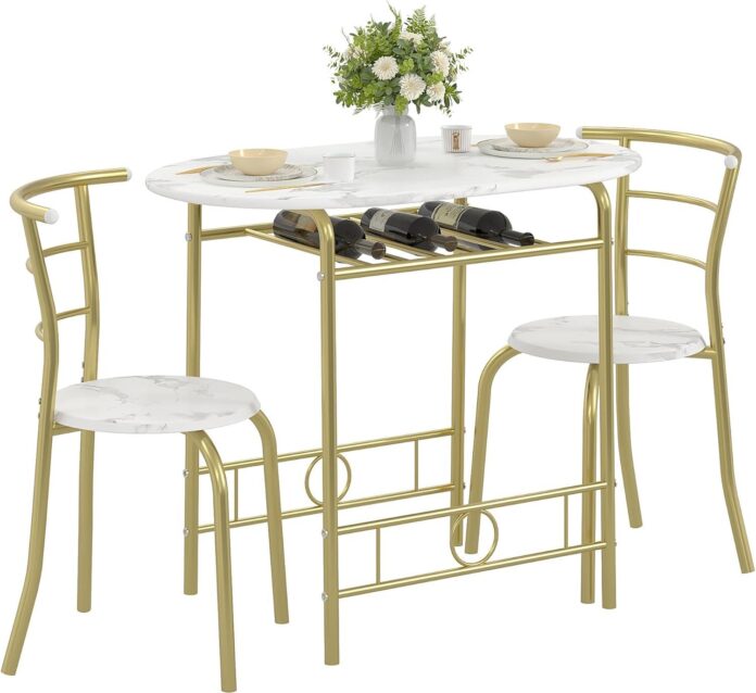 Vecelo Dining Set Stylish Space Saving Elegance For Small Rooms