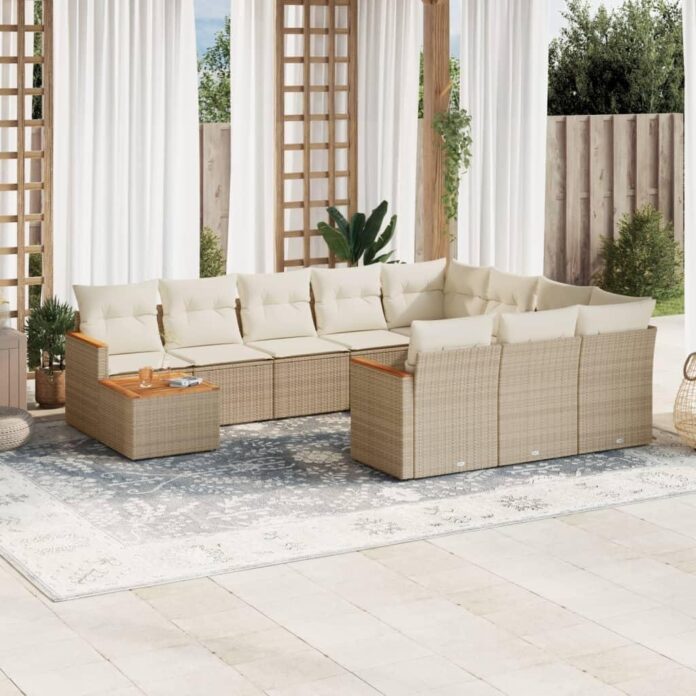 Vidaxl 11 Piece Garden Sofa Set Stylish Comfort For Outdoor Living