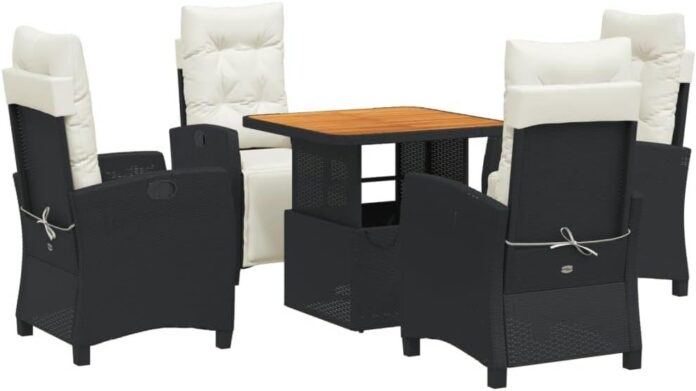 Vidaxl 5 Piece Patio Dining Set Fits Your Patio Routine