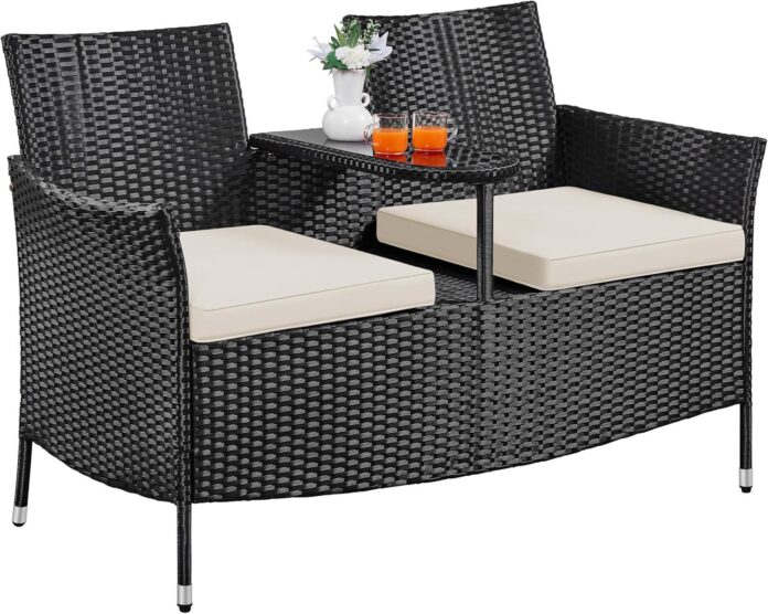 Yaheetech Patio Loveseat Review Comfort Meets Durable Design