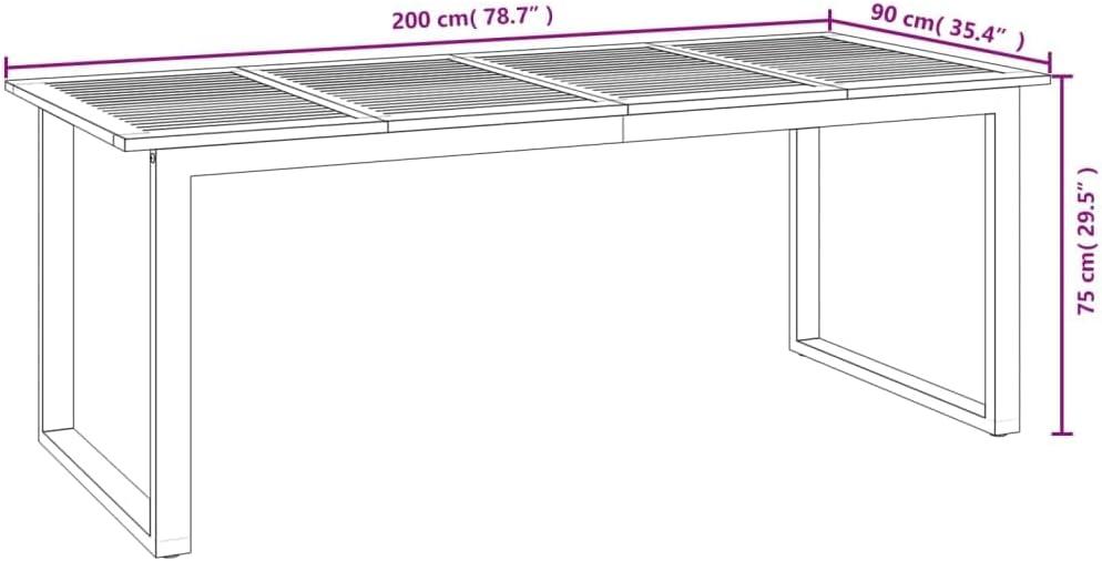 9 Piece Patio ⁣Dining‍ Set⁣ Acacia & Metal, your outdoor meals