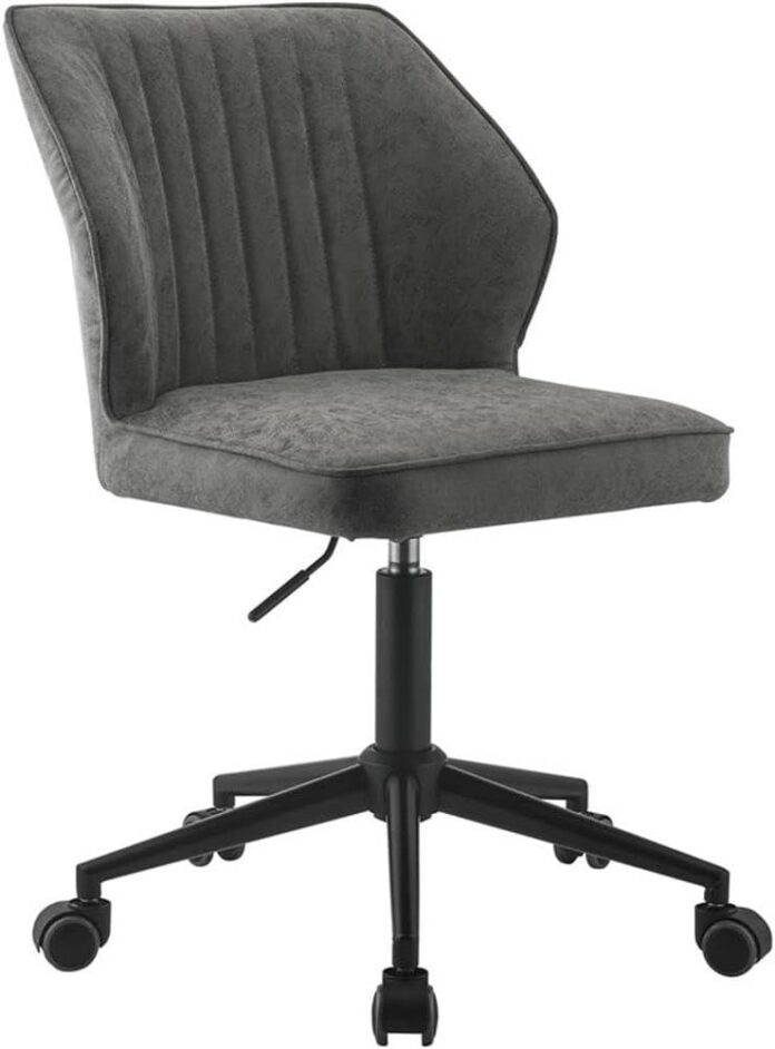 Acme Pakuna Armless Faux Leather Chair For Your Desk