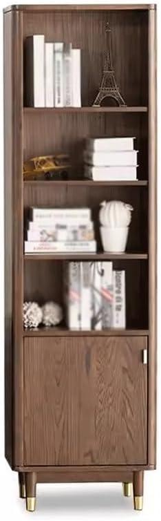 Book Shelf Bookcase Oak Narrow Fits Your Tight Living Room