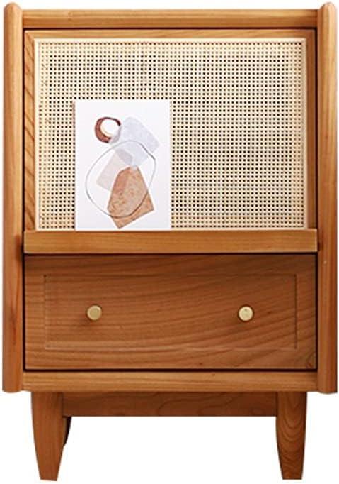 Cherry Wood Nightstand Rattan A Good Fit For Your Bedroom
