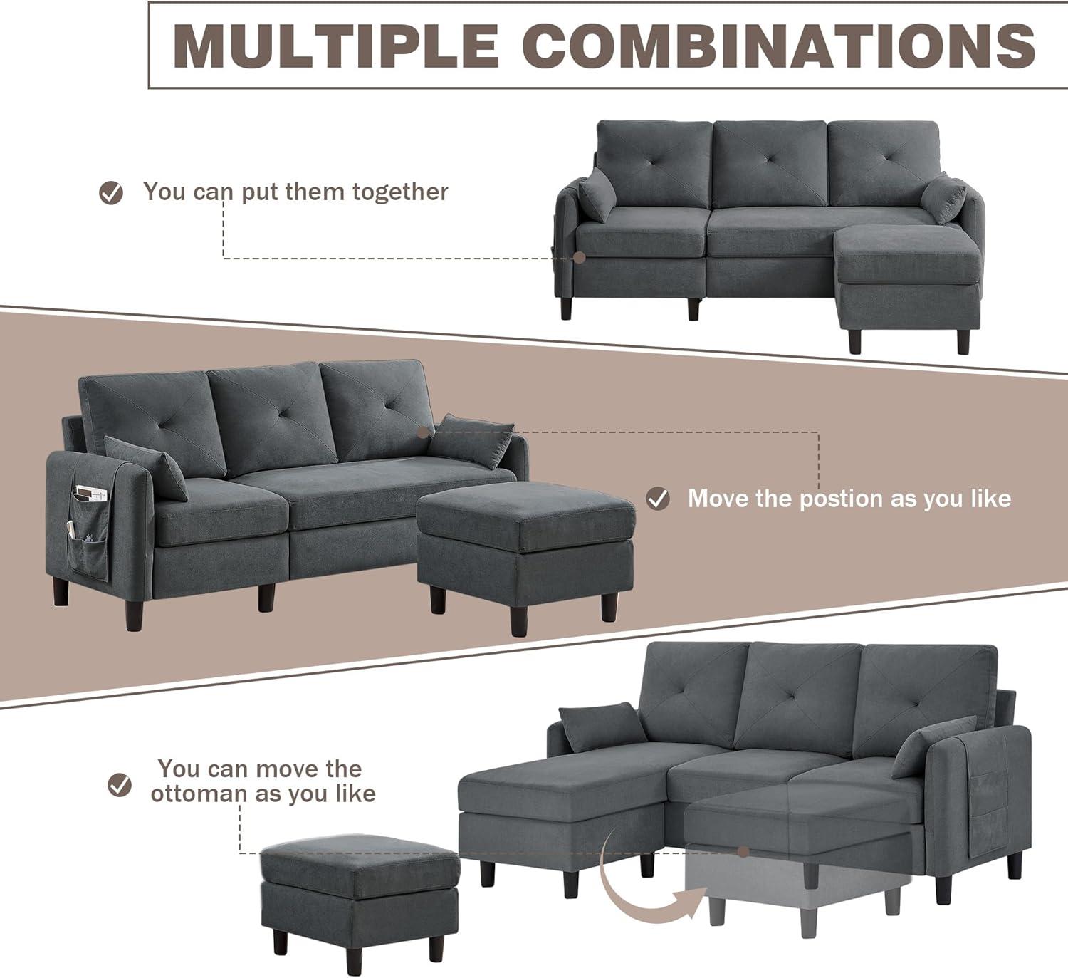 Convertible Sectional Sofa 77