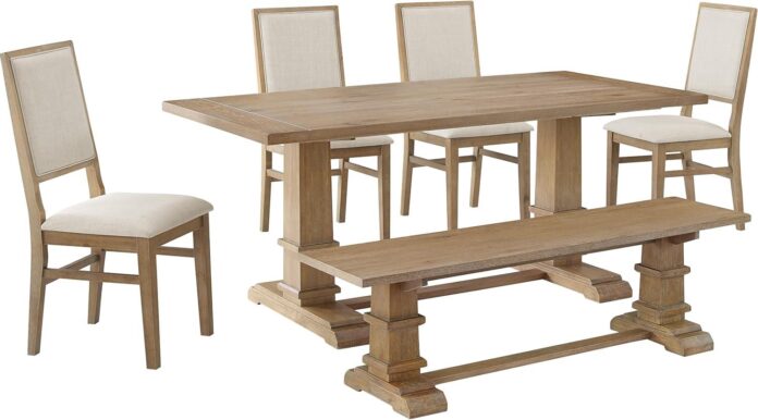 Crosley Joanna 6 Piece Dining Set Rustic Fit For Your Home