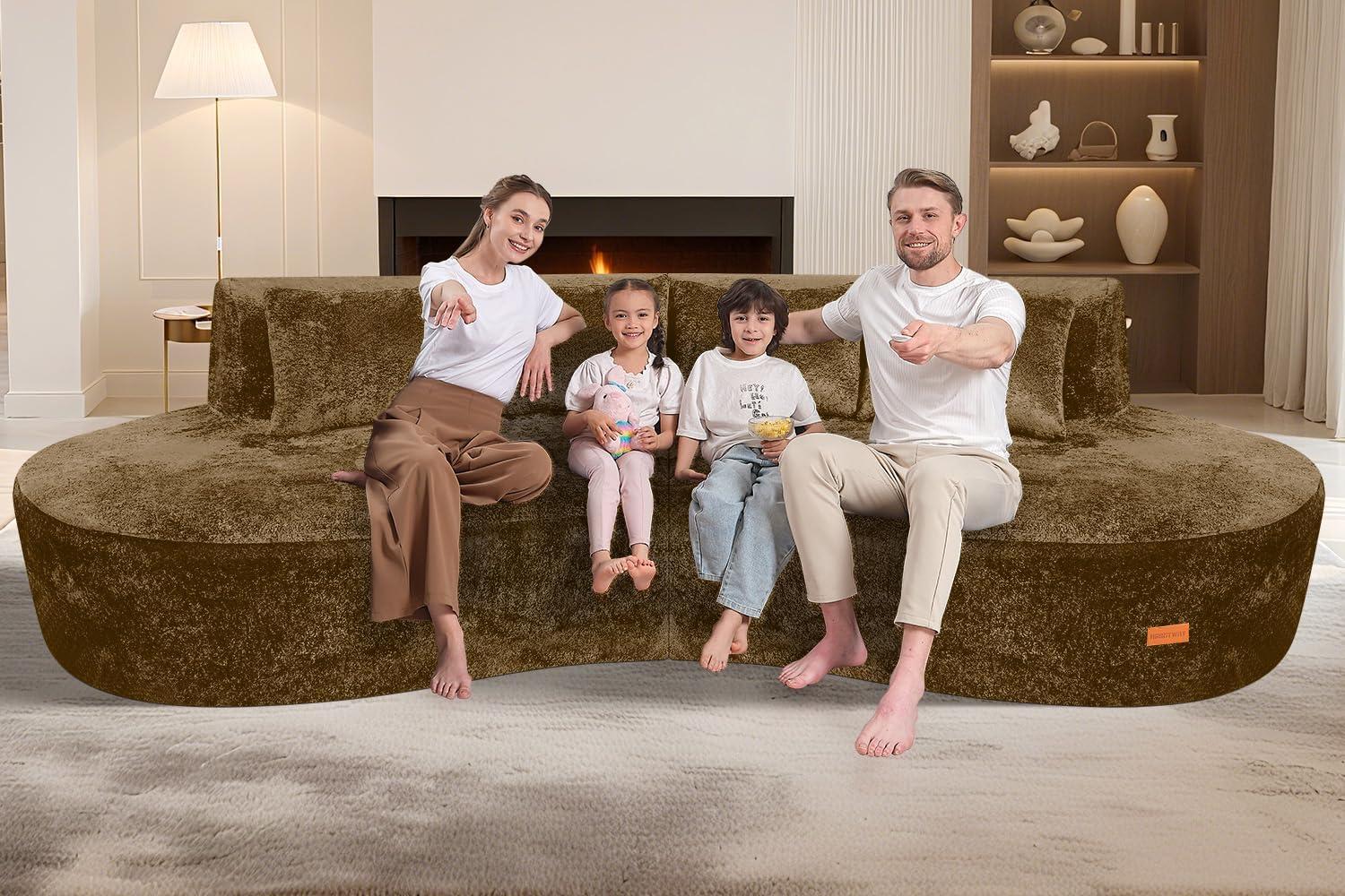 HABUTWAY 104'' Modular Sectional sofa: it ⁤fits your space