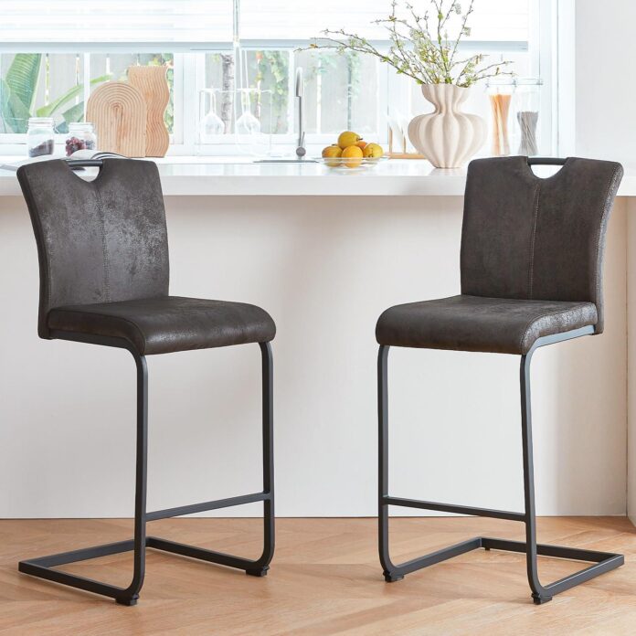Mid Century Modern 24 Inch Black Bar Stools, in your kitchen