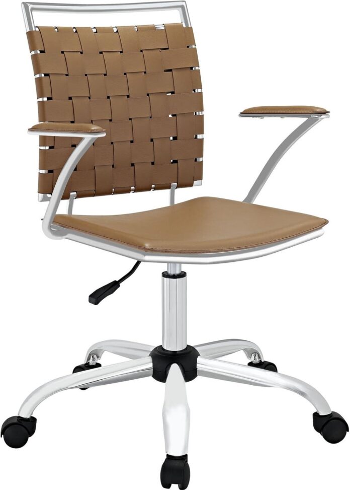 Modway Eei 1109 Tan Webbed Desk Chair Softens Your Office