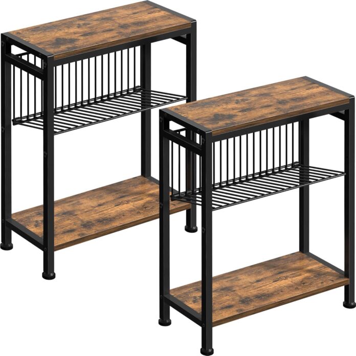Small Side Table Set Of 2 3 Tier Fits Your Tight Spaces Small Side Table Set Of 2 3 Tier Fits Your Tight Spaces