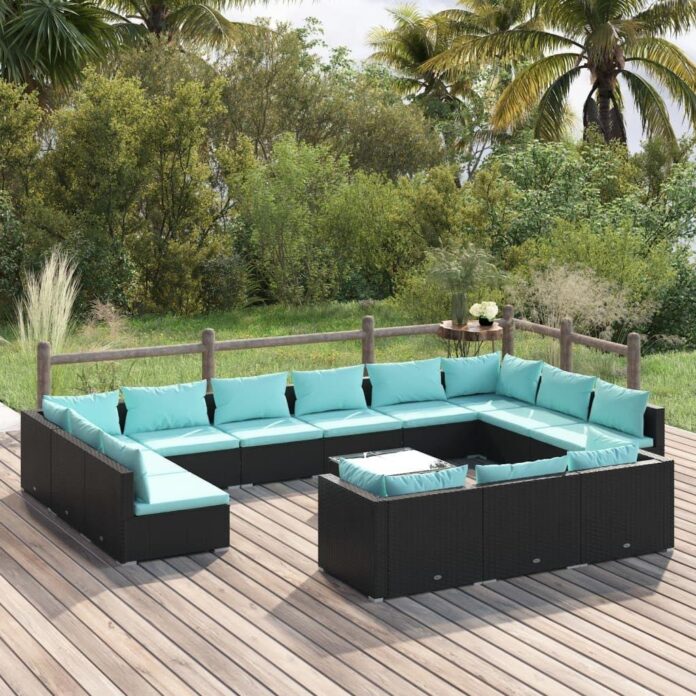 Vidaxl 14 Piece Garden Lounge Set Fits Your Balcony Space Vidaxl 14 Piece Garden Lounge Set Fits Your Balcony Space