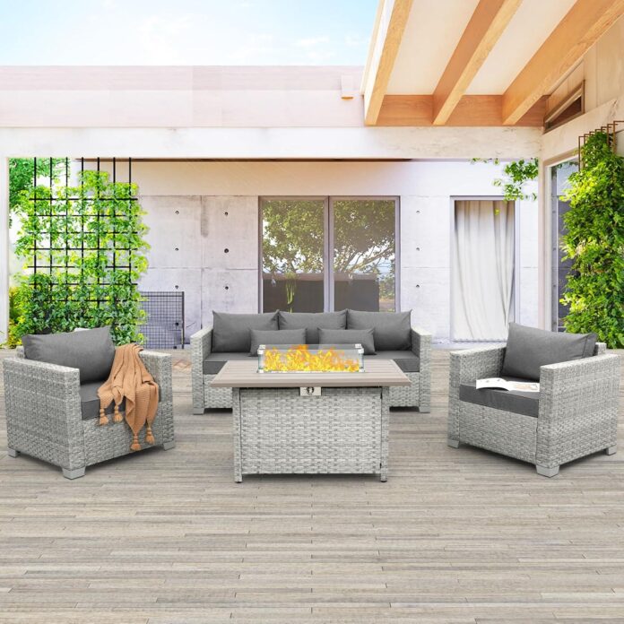 Waroom Patio 4 Piece Wicker Set How It Fits Your Patio