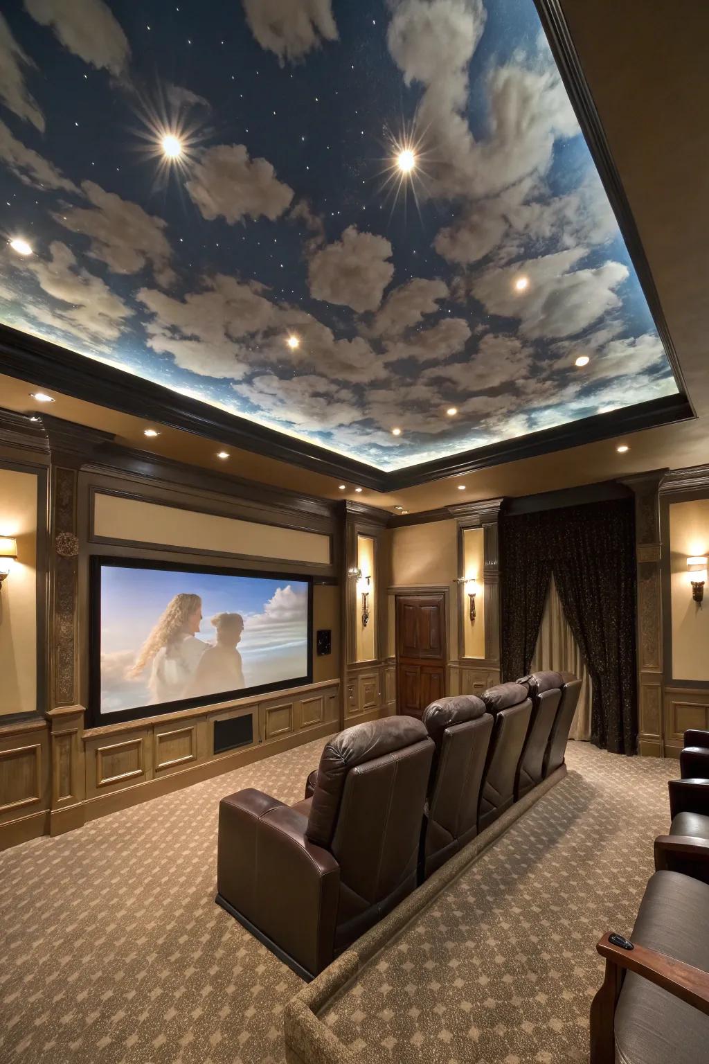 Create captivating optical illusions on your ceiling.