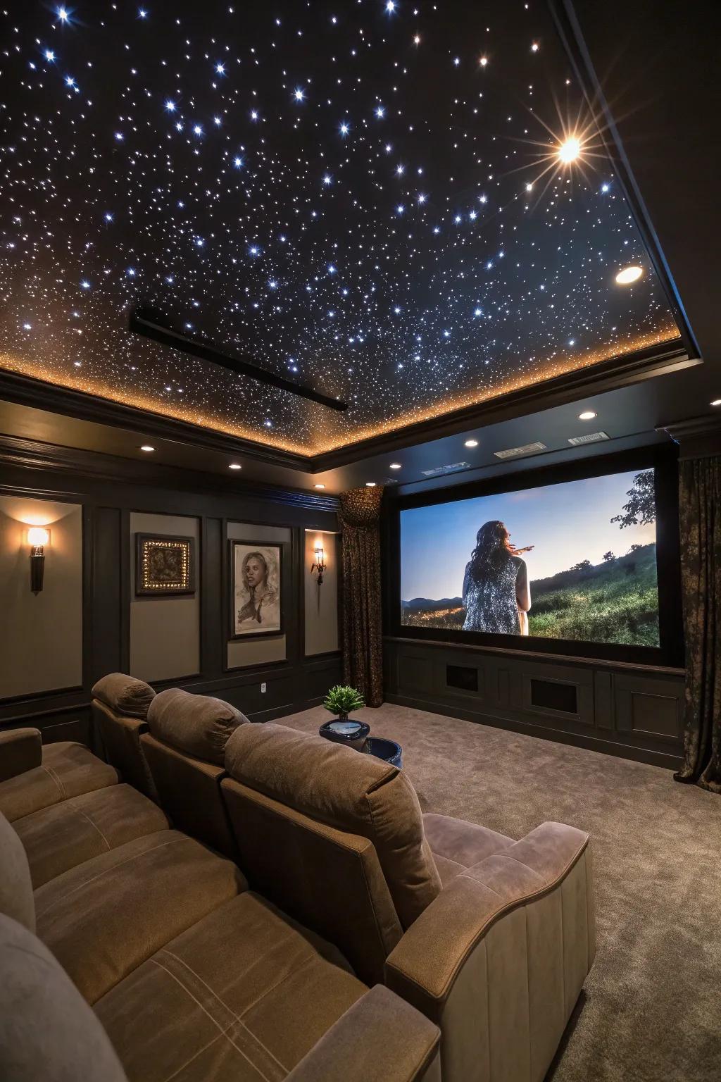 Bring the night sky indoors with fiber optic lighting.