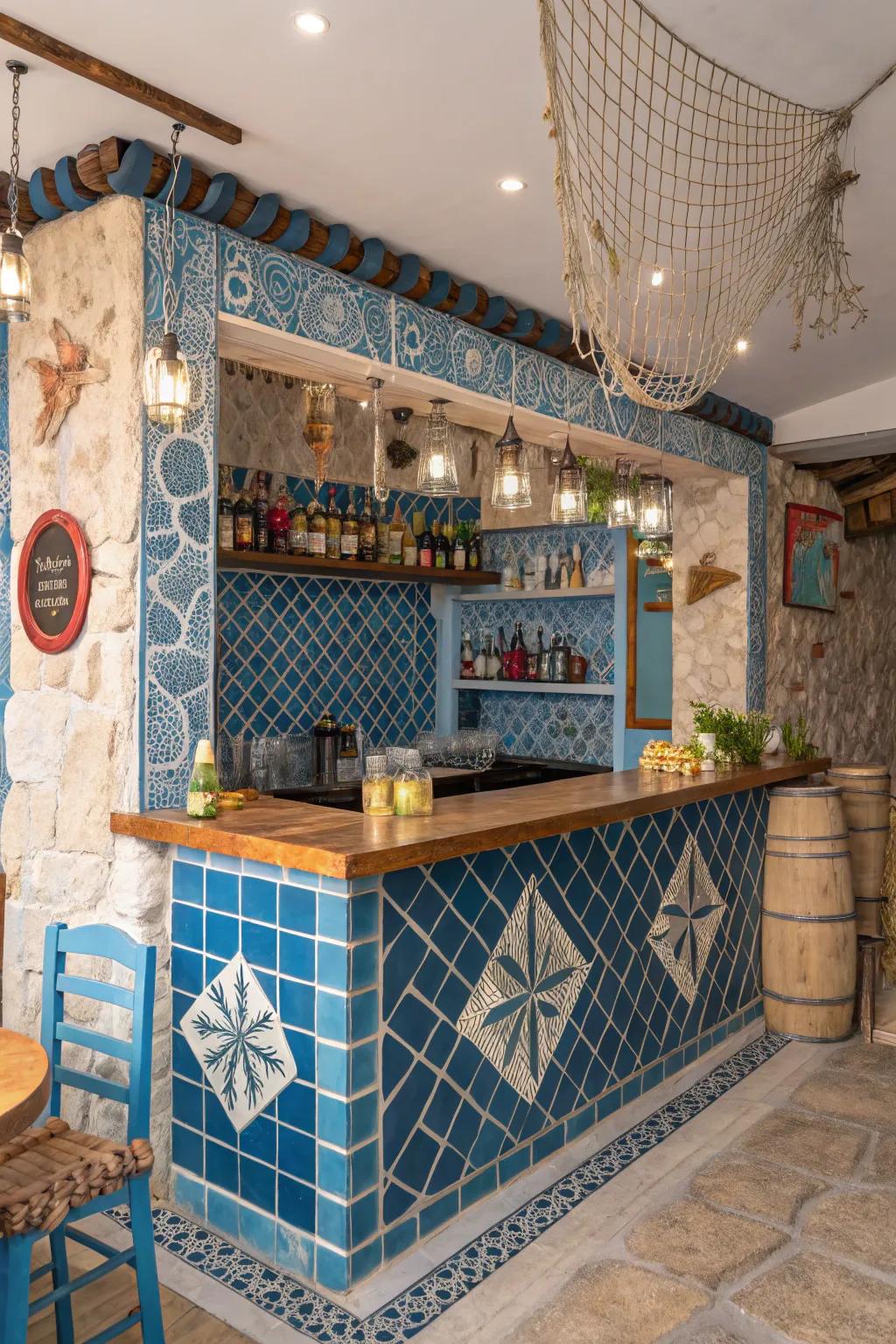 Bring the Mediterranean coast to your man cave.