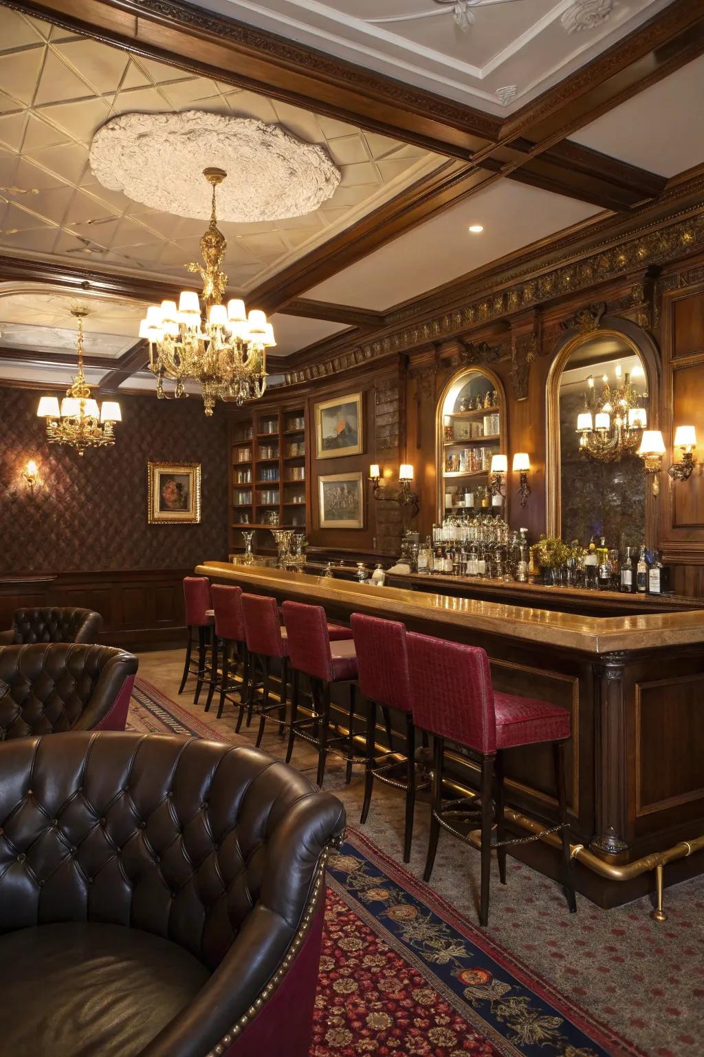 Add timeless elegance with vintage glamour.