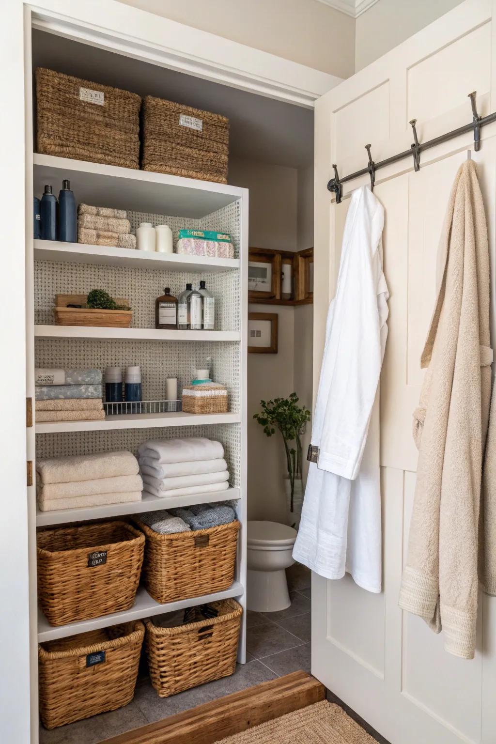 Multi-functional storage accommodates diverse requirements with elegance.