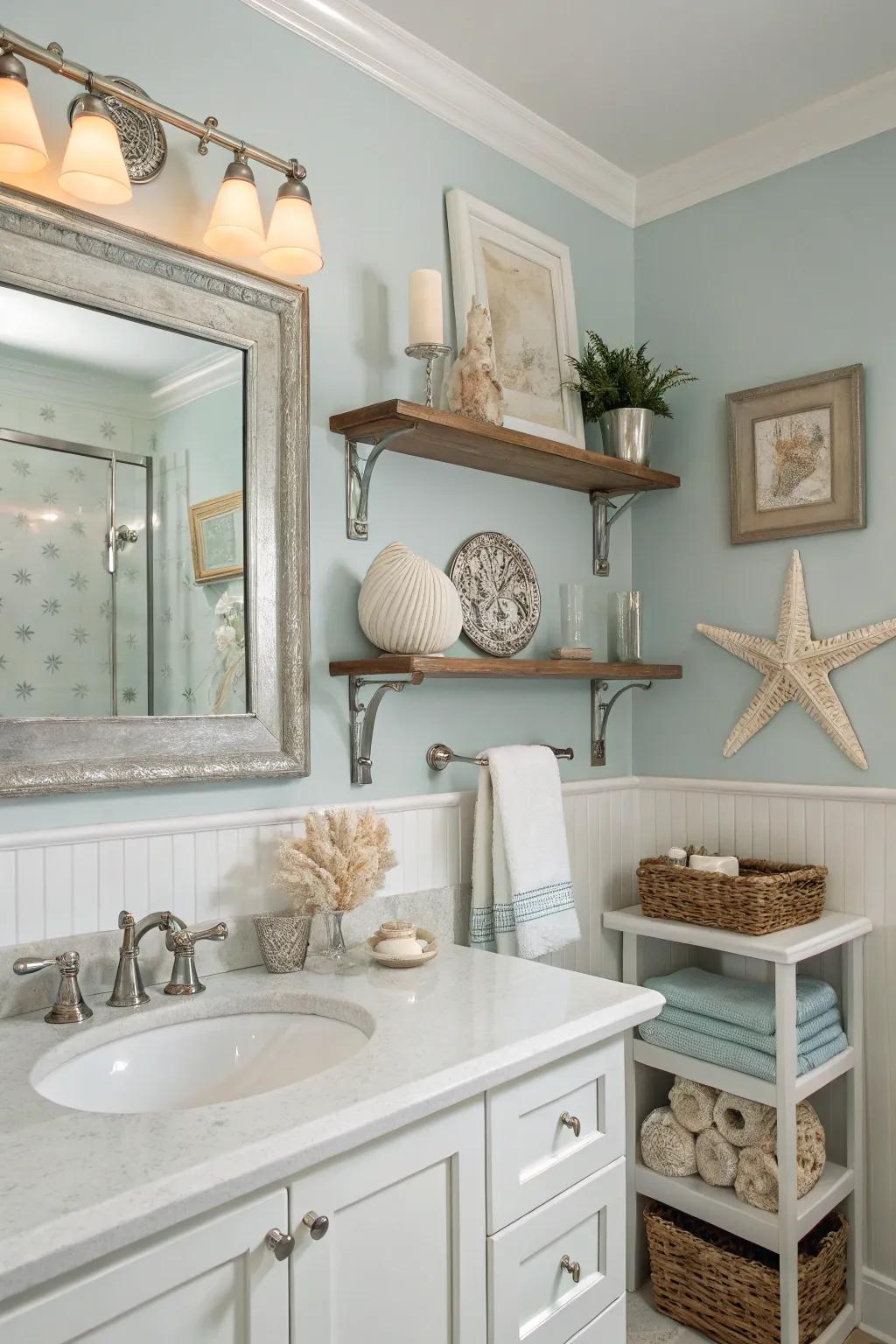 Combining different metals adds sophistication and visual interest.