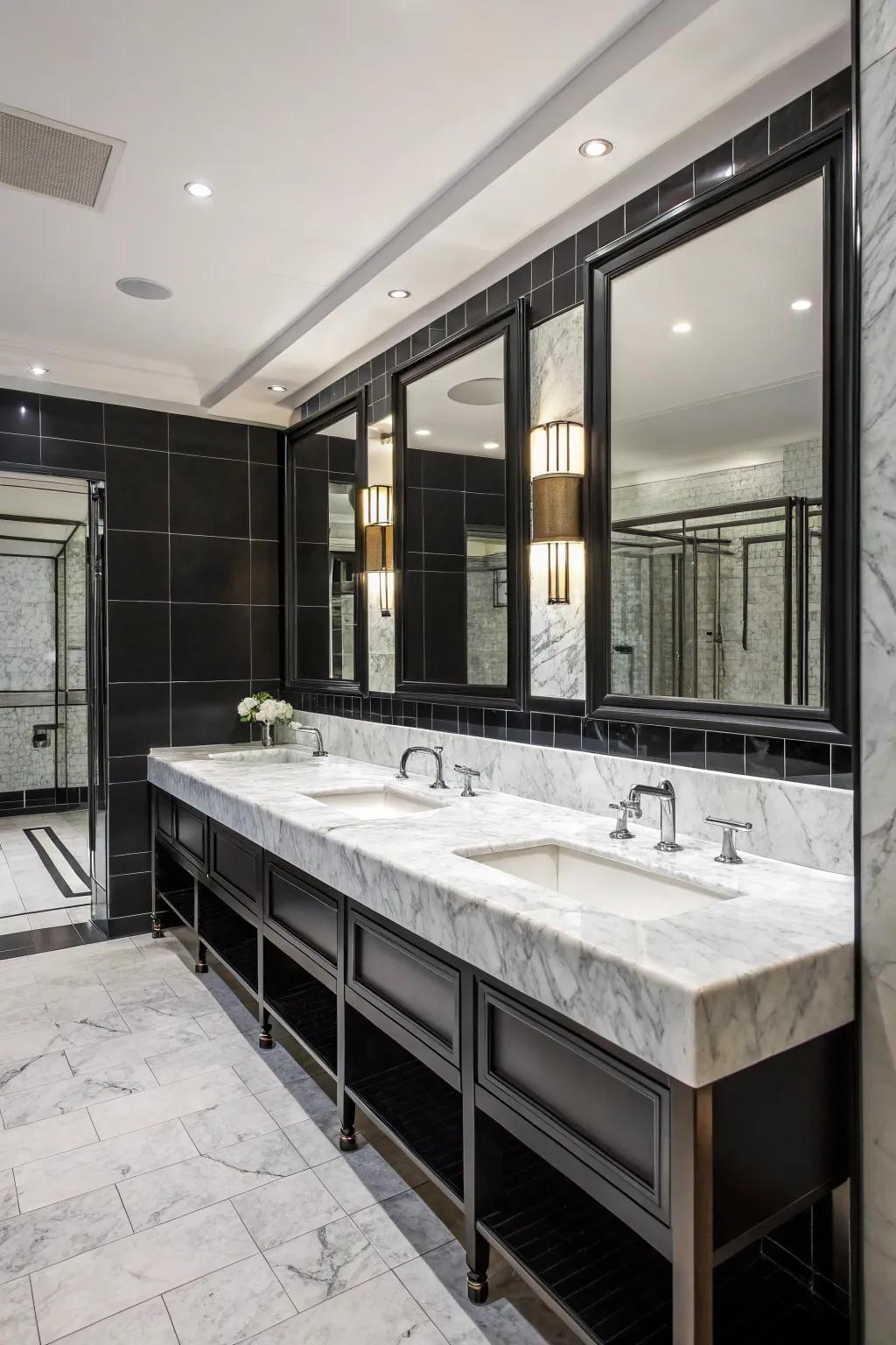 Mixing materials adds sophistication and interest.