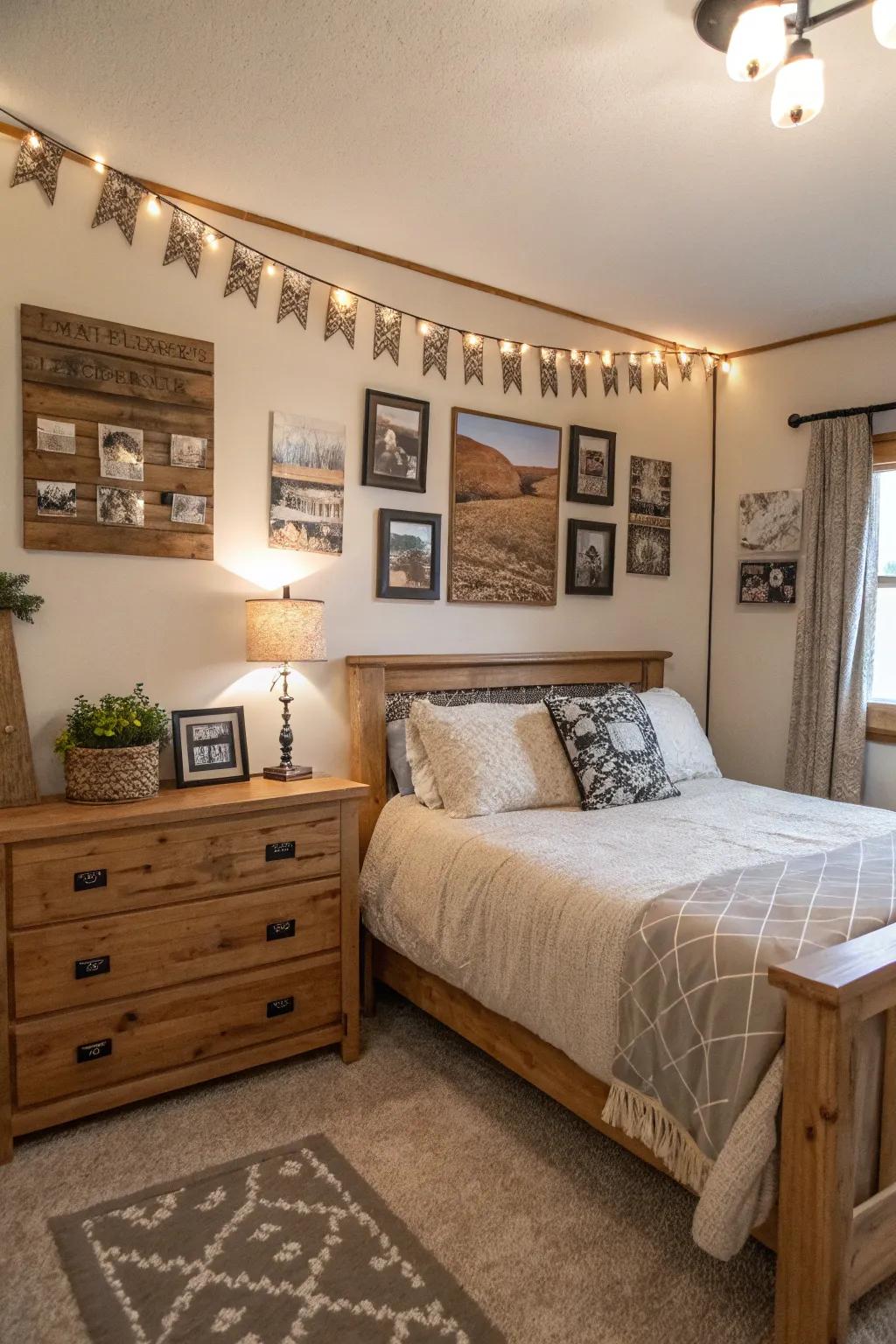 Personalized decor makes the space uniquely yours.