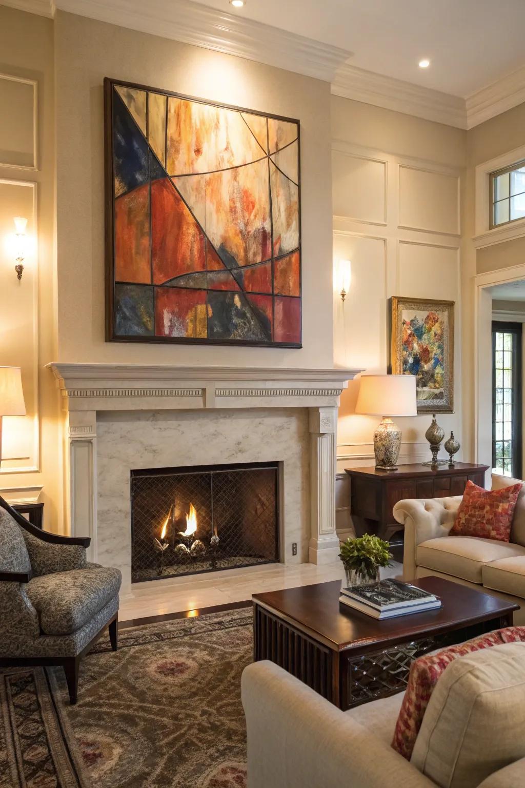 Large-scale art pieces become the centerpiece of any room.