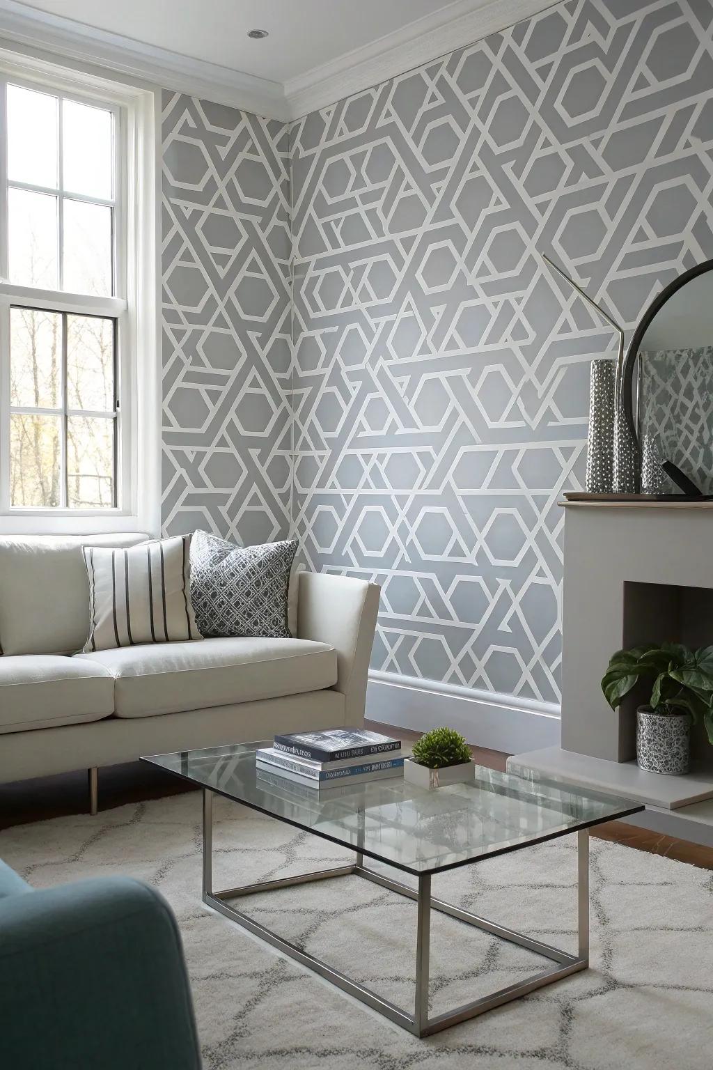 A feature wall can contribute a stylish statement to a space.