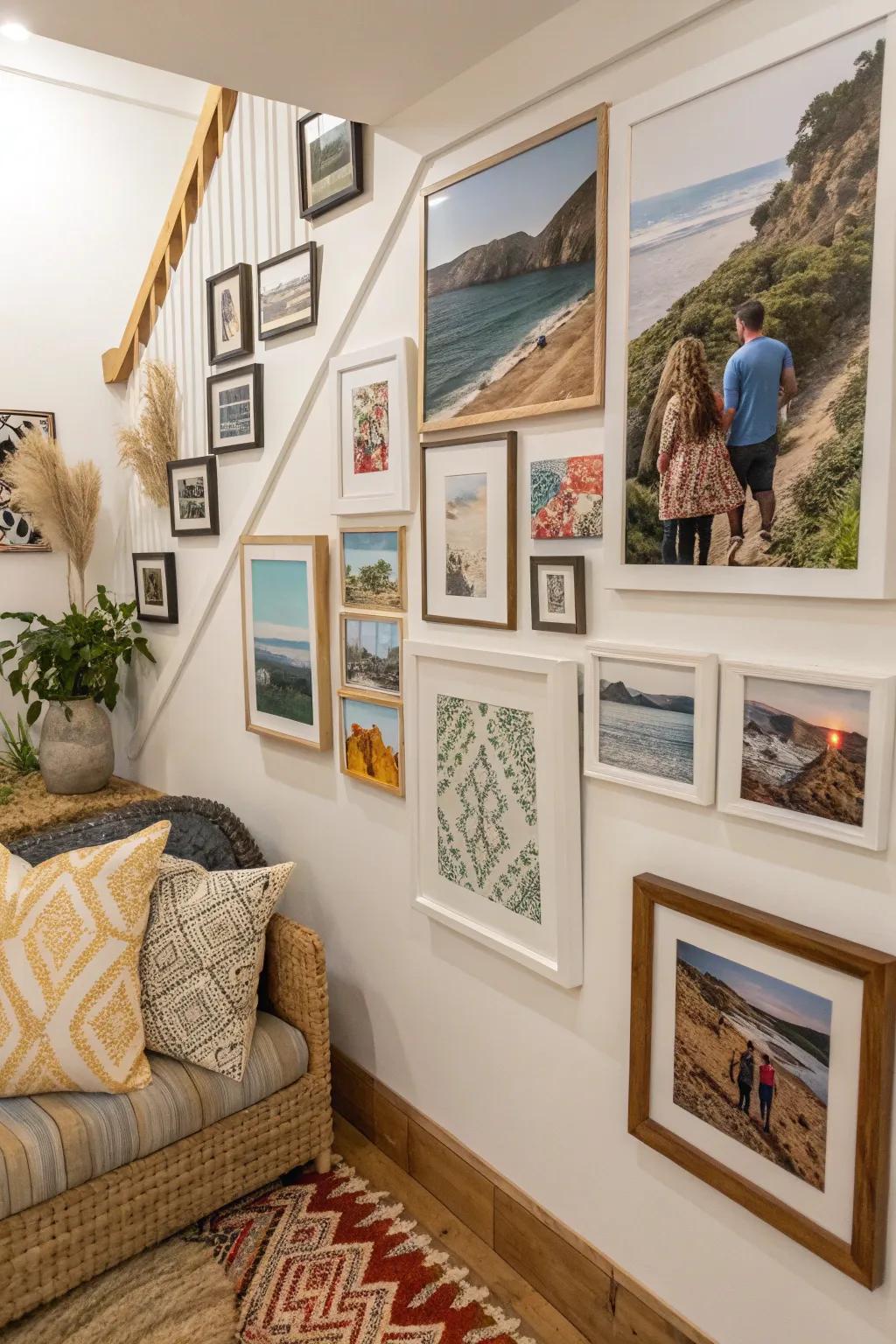 A gallery wall reflects your personality and memories.