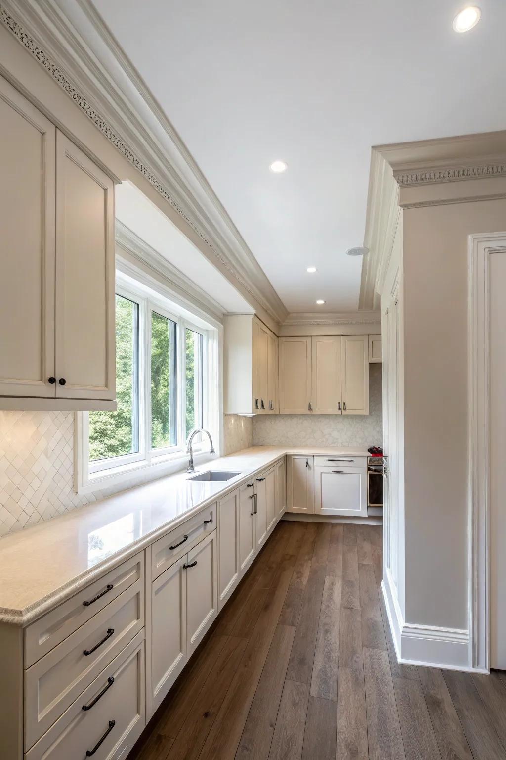 A narrow gap creates a modern, spacious vibe.