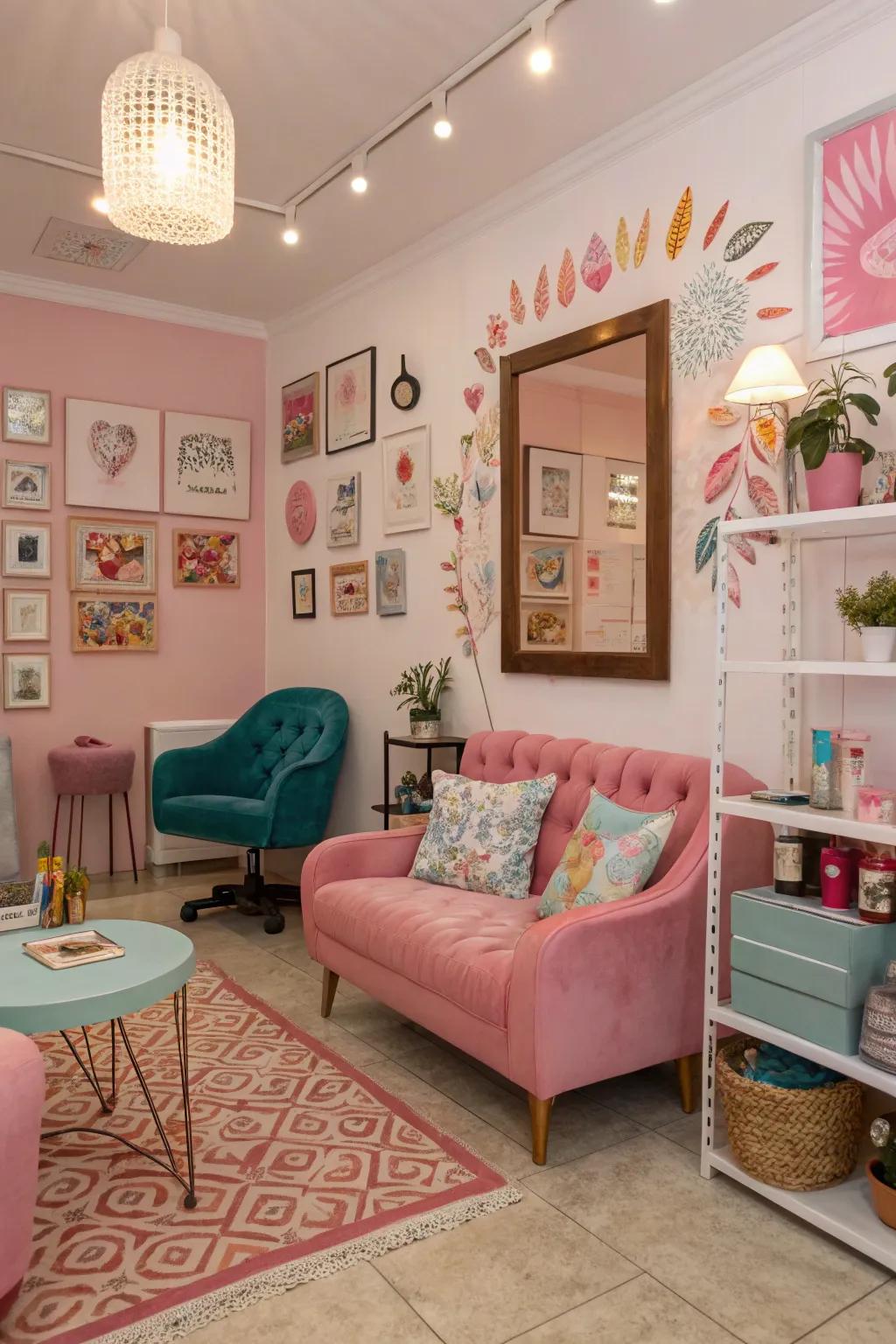 Custom decor adding authenticity and charm.