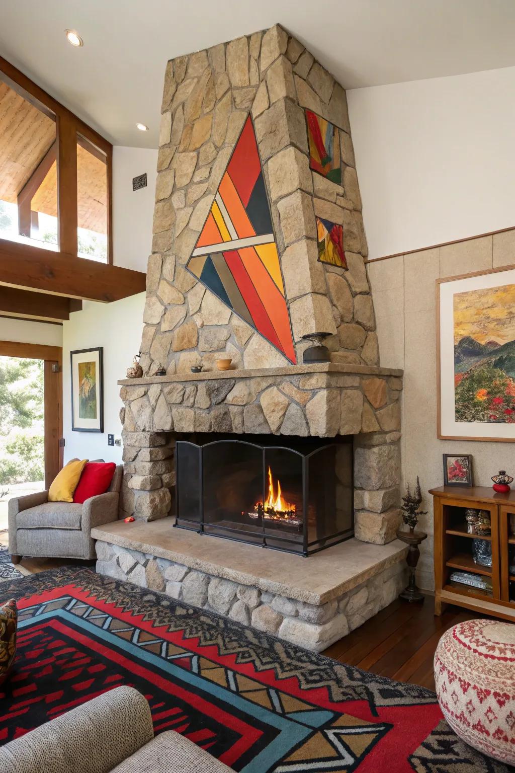 Creative design elements make your fireplace truly stand out.