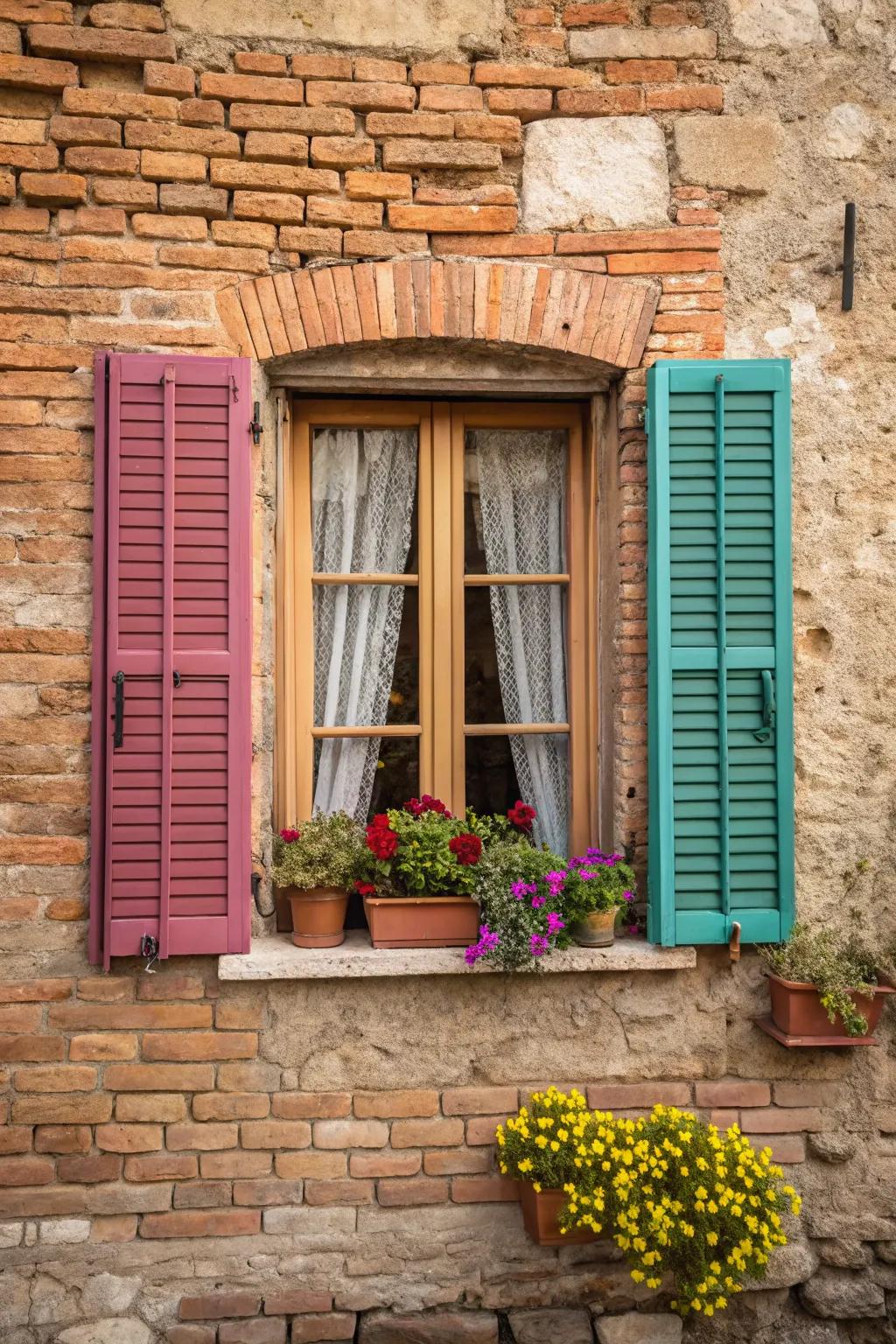 Decorative shutters can add personality and charm to your windows.