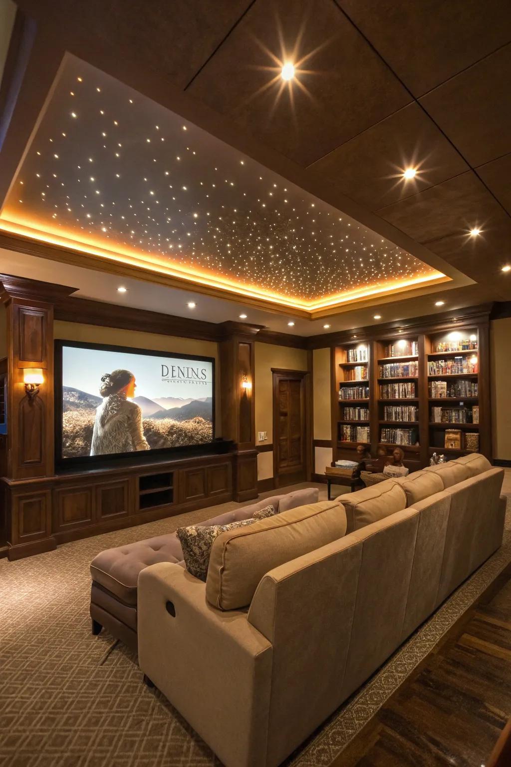 Elegant accent lighting enhances subtle details.