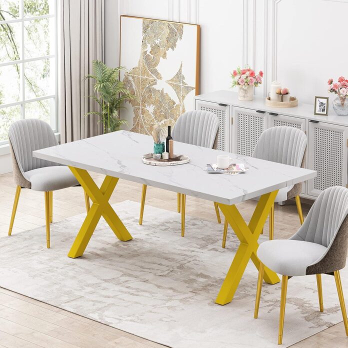 Lumisol Modern Marble Dining Table Brings Quiet Glamour To Everyday Meals