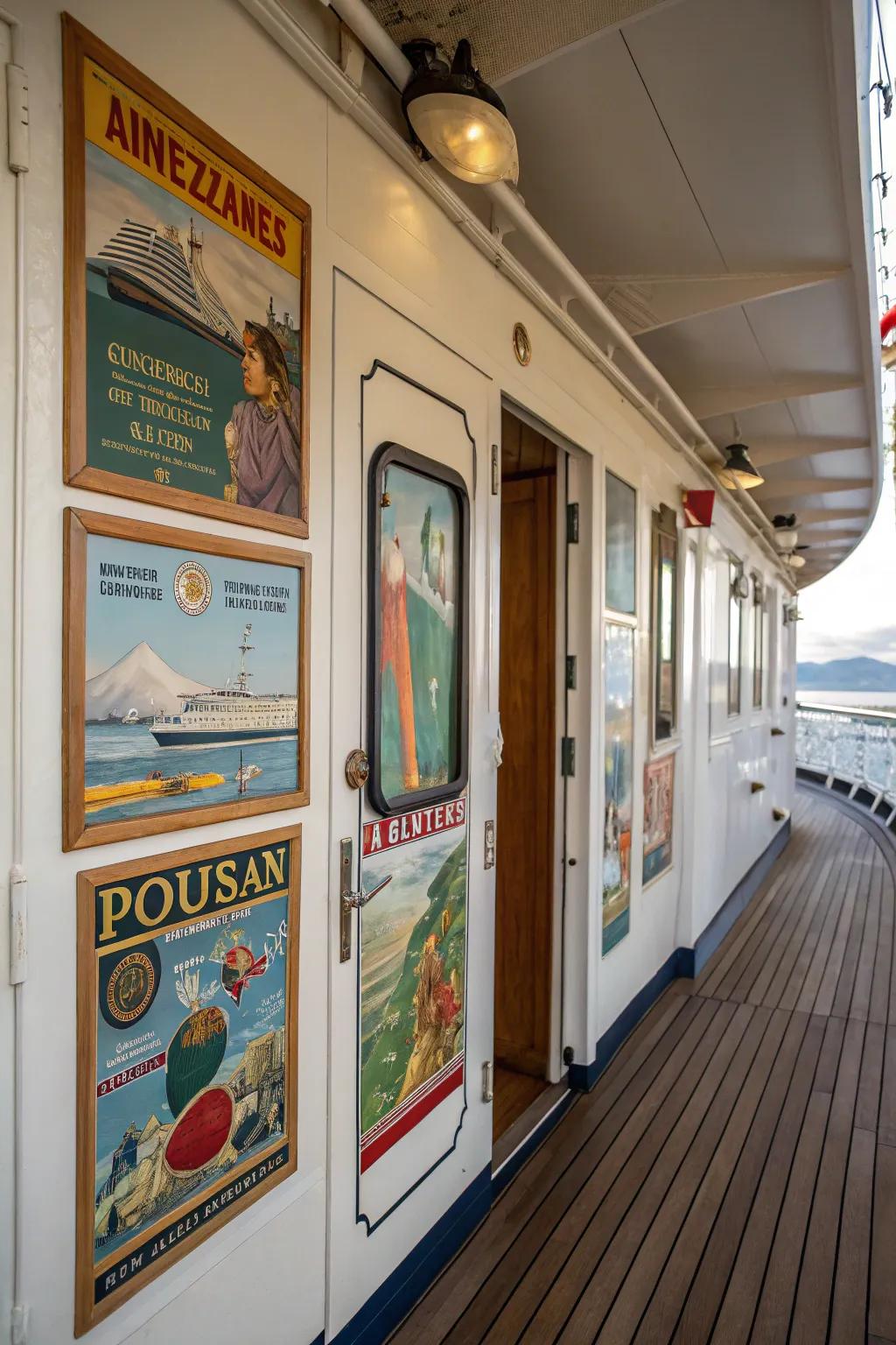 Bring back the charm of classic cruises with retro decor.