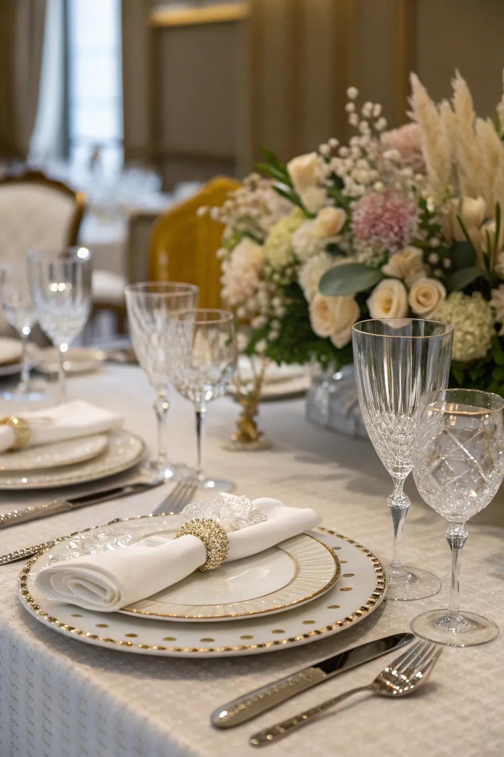 Elevate your dining experience with formal flair.