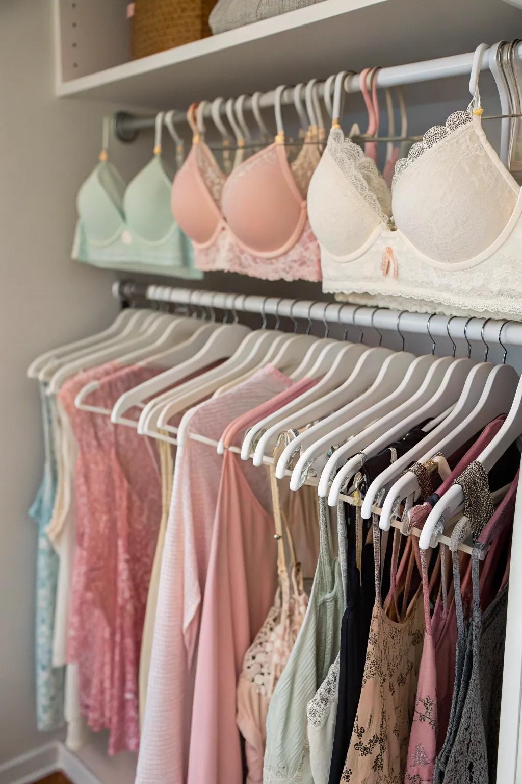 Tension rods are perfect for a flexible and non-invasive hanging solution.