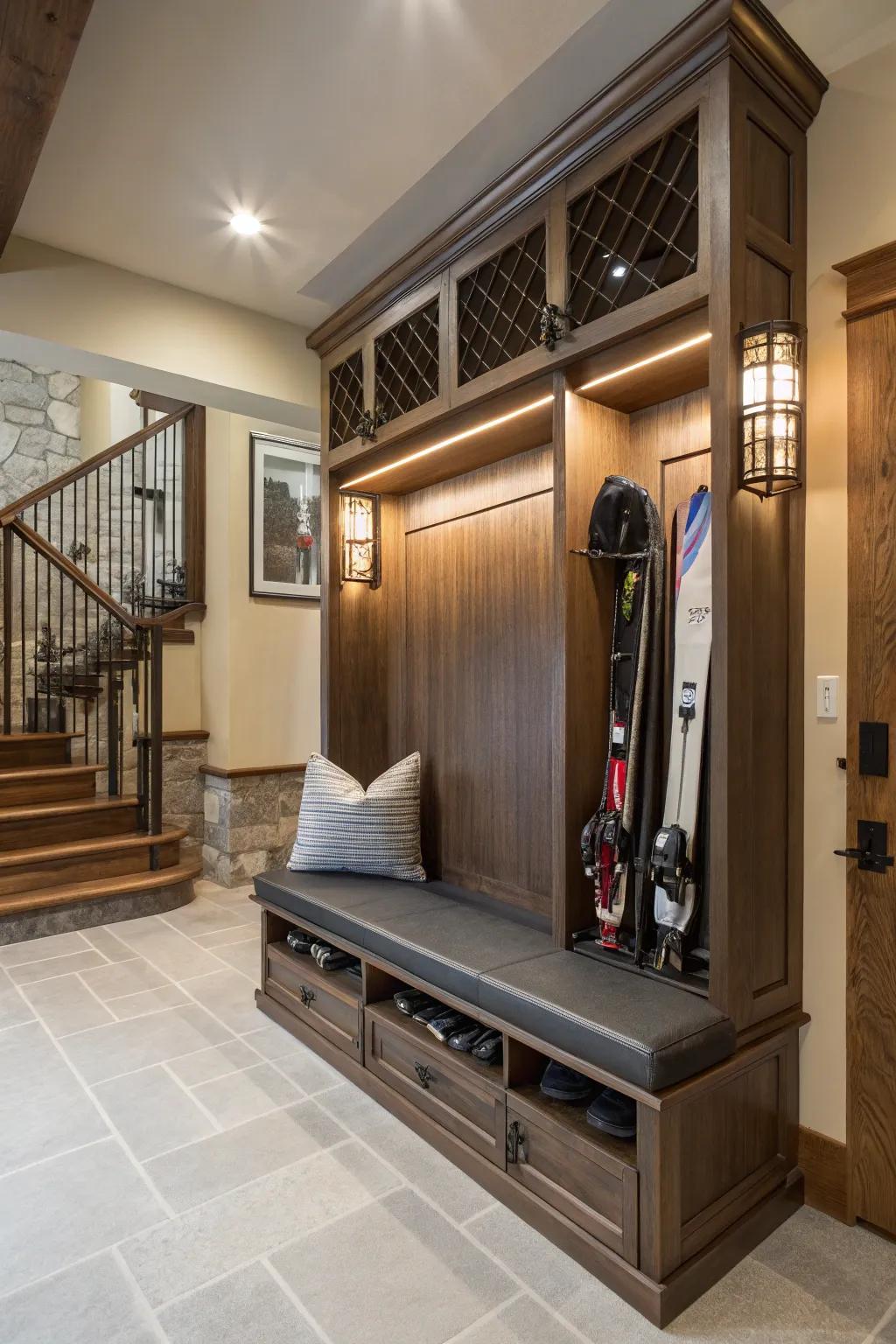 Convertible furniture cleverly combines storage with functionality.