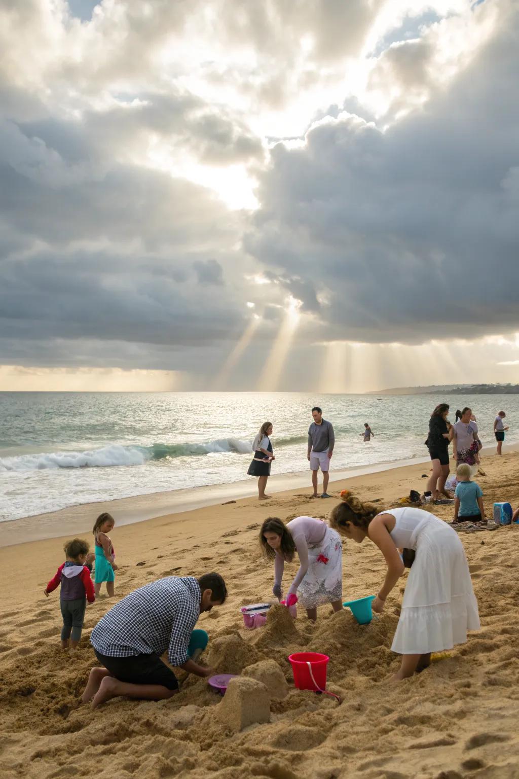 Unleash your inner architect with a sandcastle building contest.