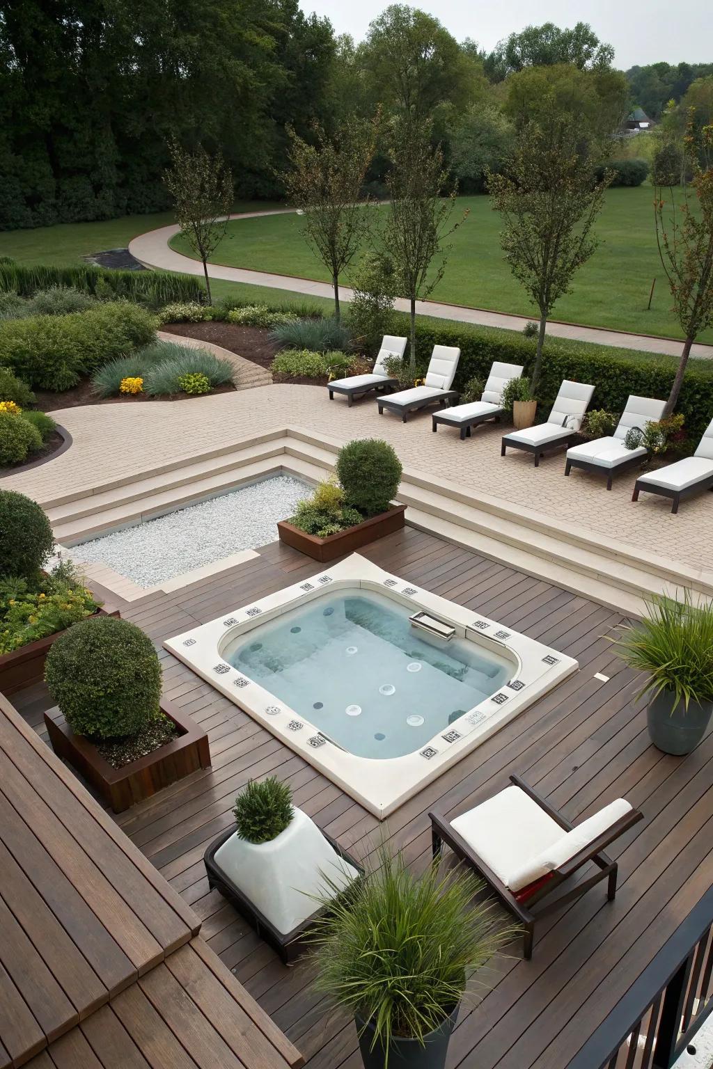 Symmetry in design brings balance and harmony to your deck.