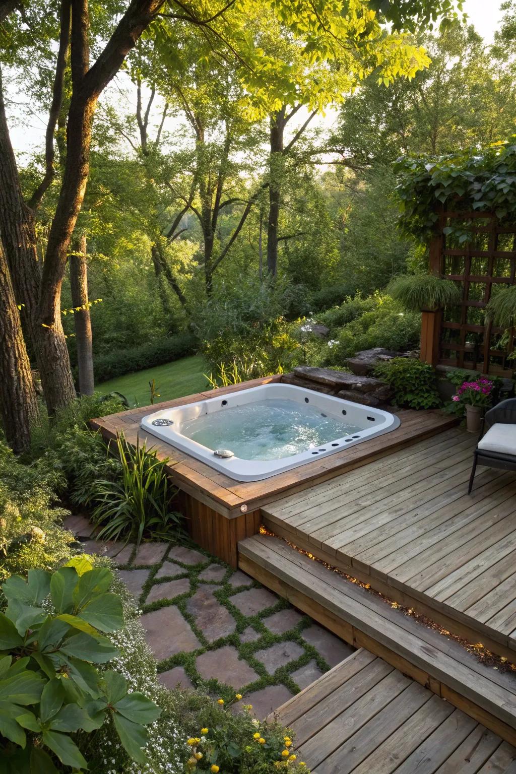 A sunken design offers a seamless and integrated look.