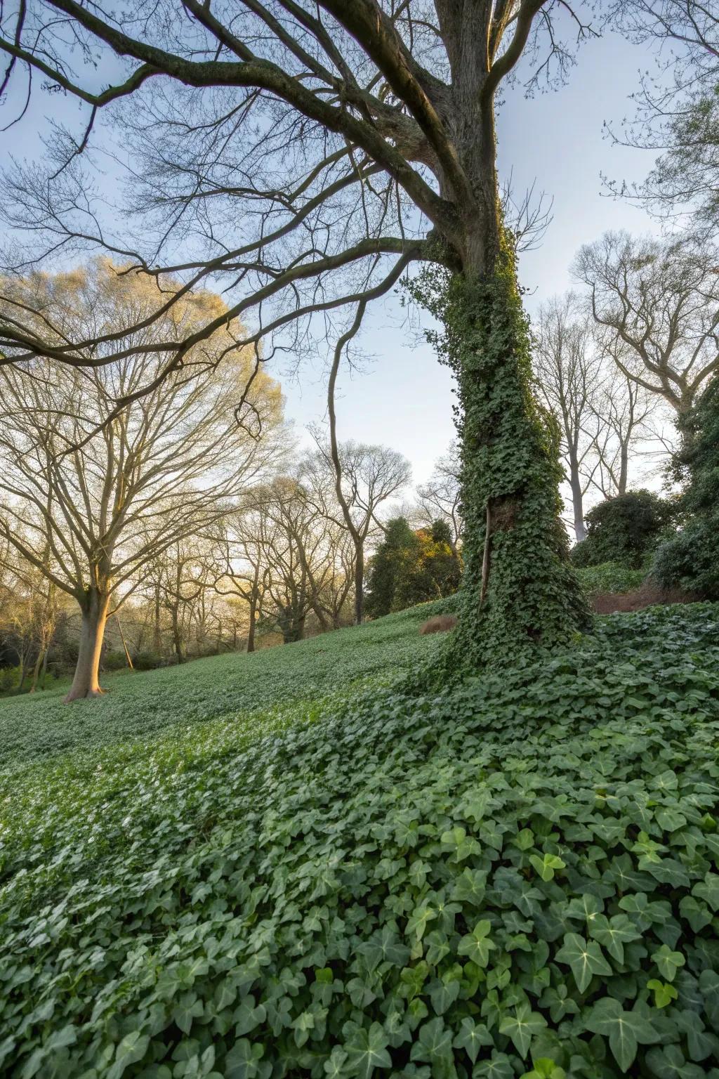 Ground covers fill spaces with greenery effortlessly.