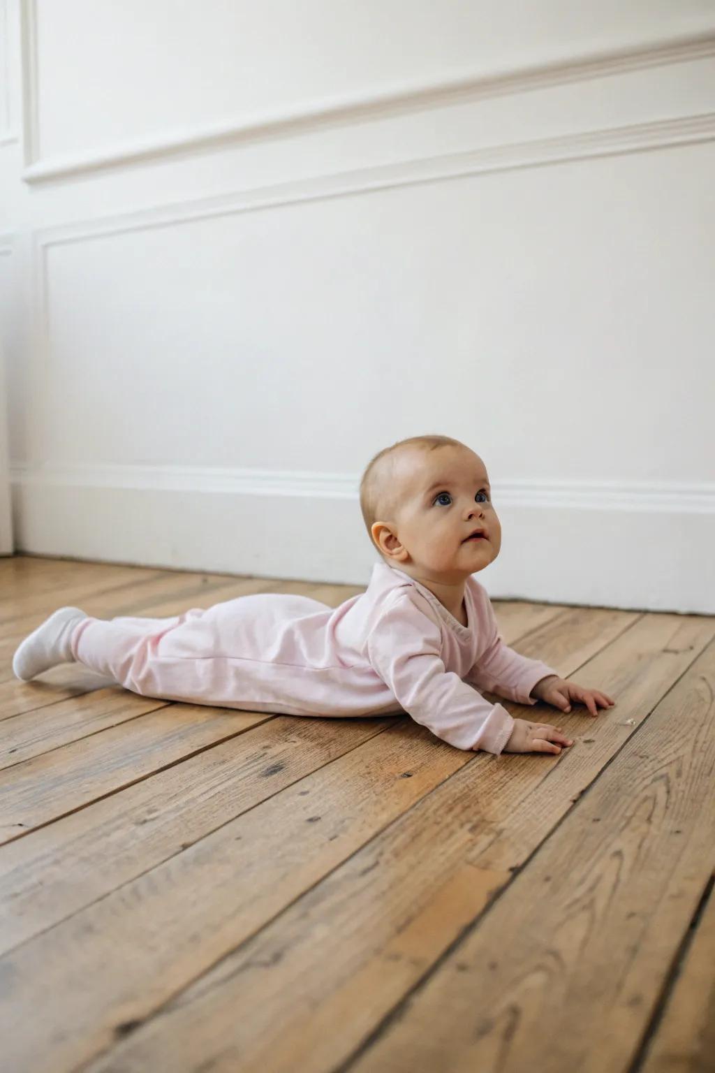 Rustic simplicity highlights your baby's natural charm.