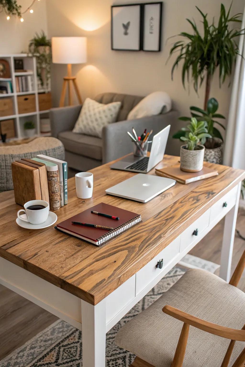 Build your ideal workspace with a DIY desk.